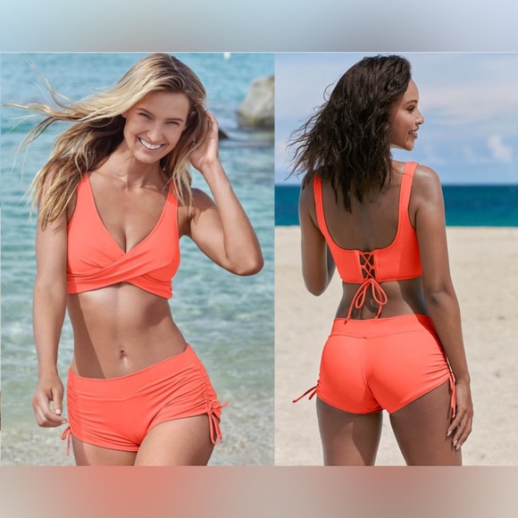 Like New VENUS 2-Piece Bikini in Papaya, Size 8 - Picture 2 of 16